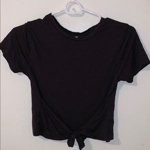 Black cropped shirt